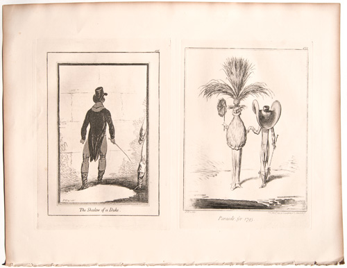 James Gillray originals Parasols for 1795 

The Shadow of a Duke